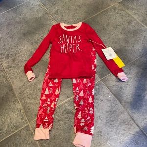 Rae Dunn kids Santa’s helper pajama set